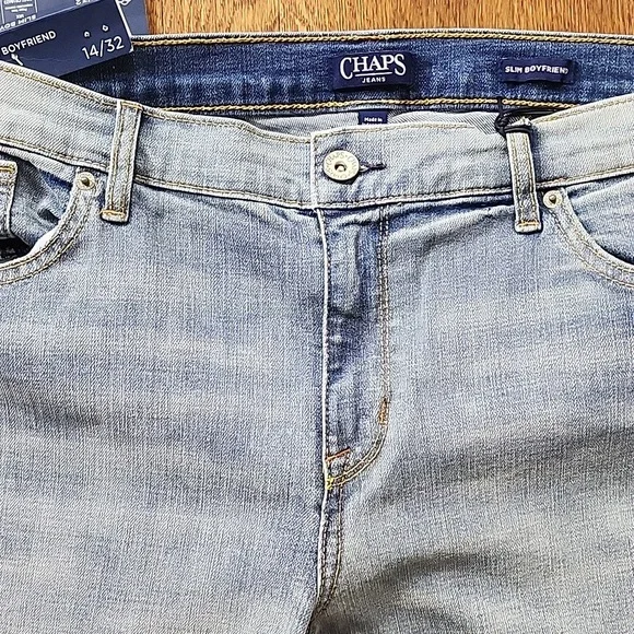 Chaps Vintage Inspired Slim Boyfriend Jeans New With Tags - Picture 6 of 14